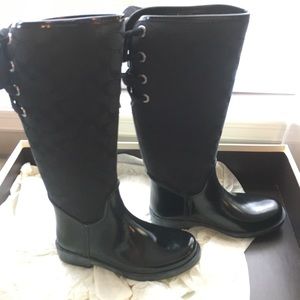 Coach Signature Black Rain Boots